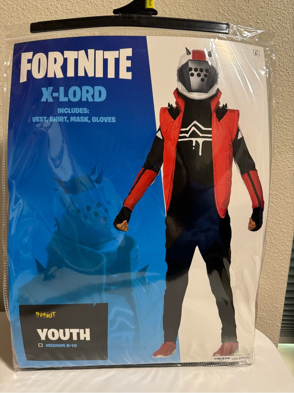 Fortnite X-Lord Youth Costume Medium - Red & Black